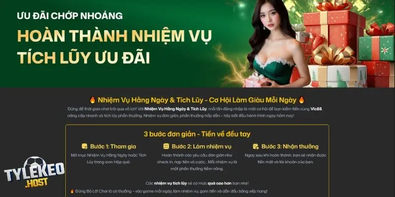 Mỗi ngày làm nhiệm vụ để tích lũy tiền thưởng